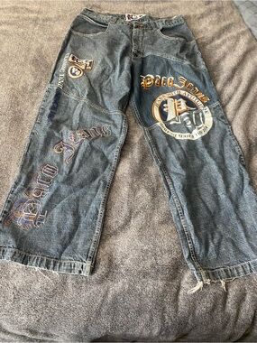 Vtg Paco Jeans Relaxed Blue Embroidered Men's Jeans